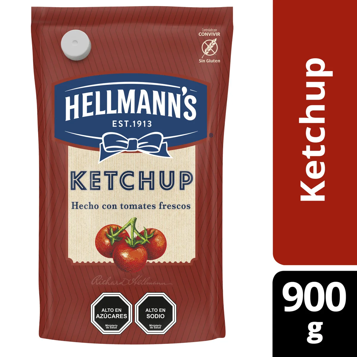 HELLMANN'S - Ketchup Hellmanns Doypack 900 g
