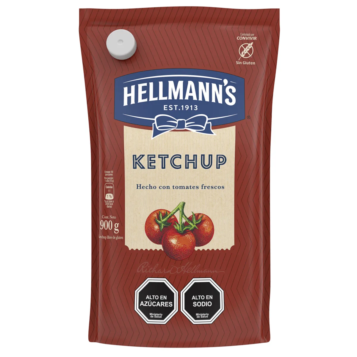 HELLMANN'S - Ketchup Hellmanns Doypack 900 g