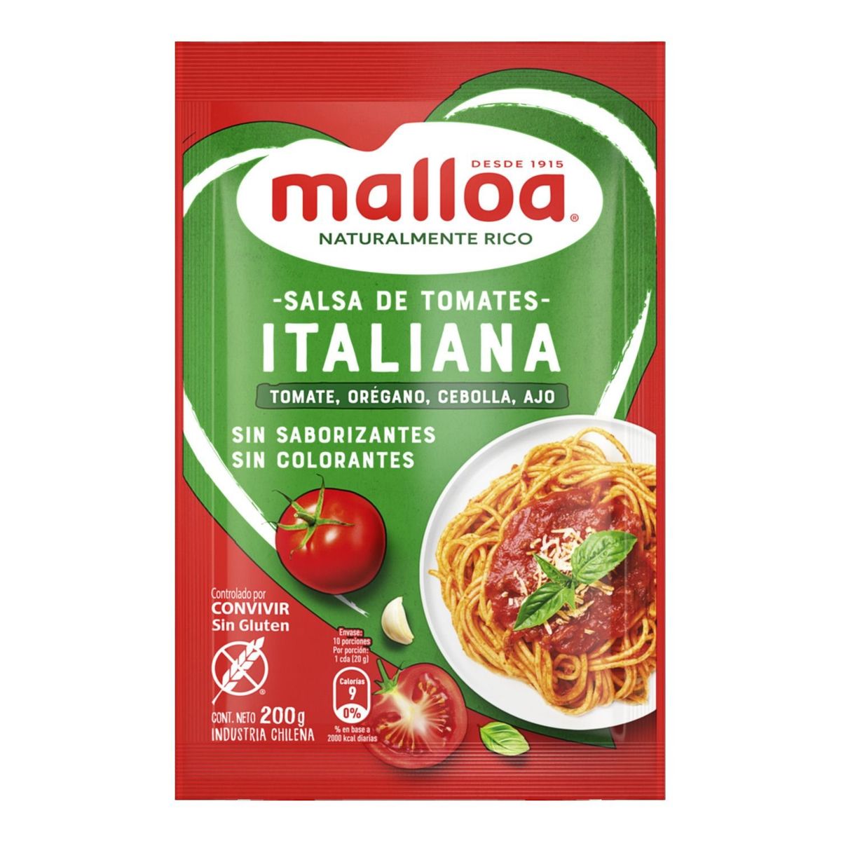 MALLOA - Salsa Malloa Italiana Bolsa