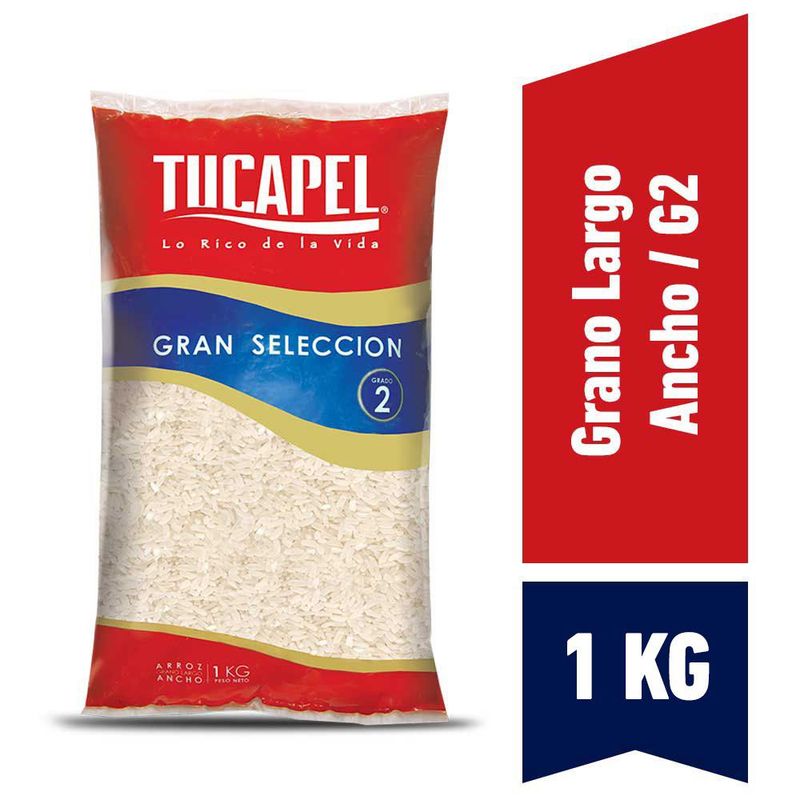 TUCAPEL - Arroz Tucapel G2 Grano Largo Ancho 1 Kg
