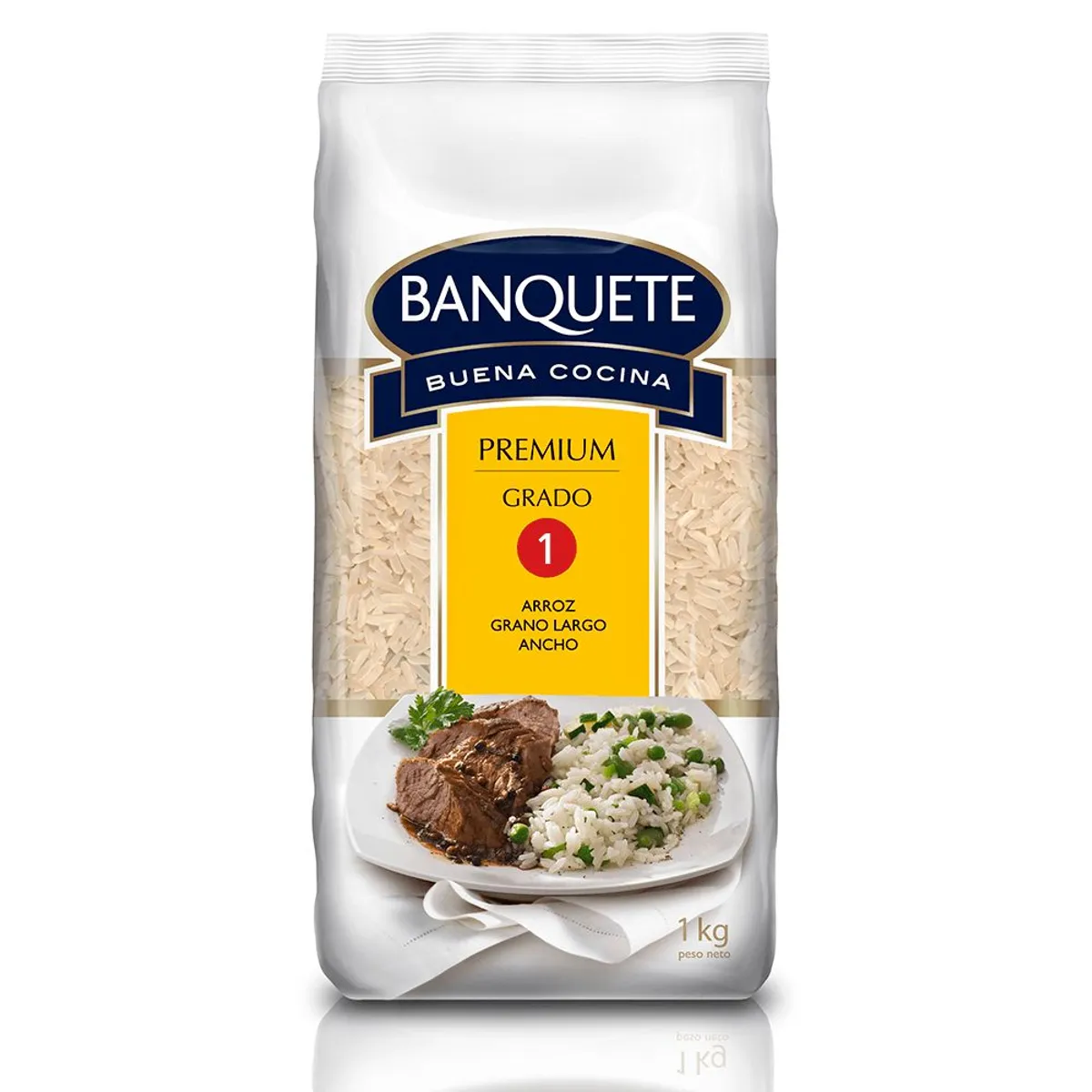 BANQUETE - Arroz Banquete G1 Grano Largo Ancho 1 Kg