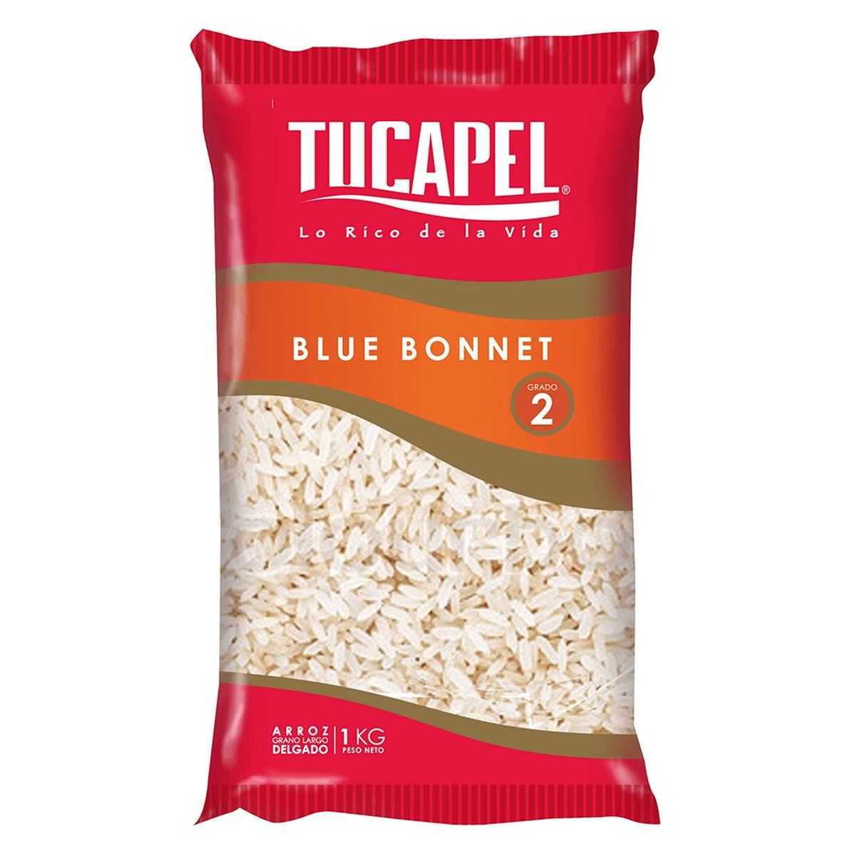 TUCAPEL -  Arroz Tucapel Blue Bonnet G2 Grano Largo Angosto 1 Kg