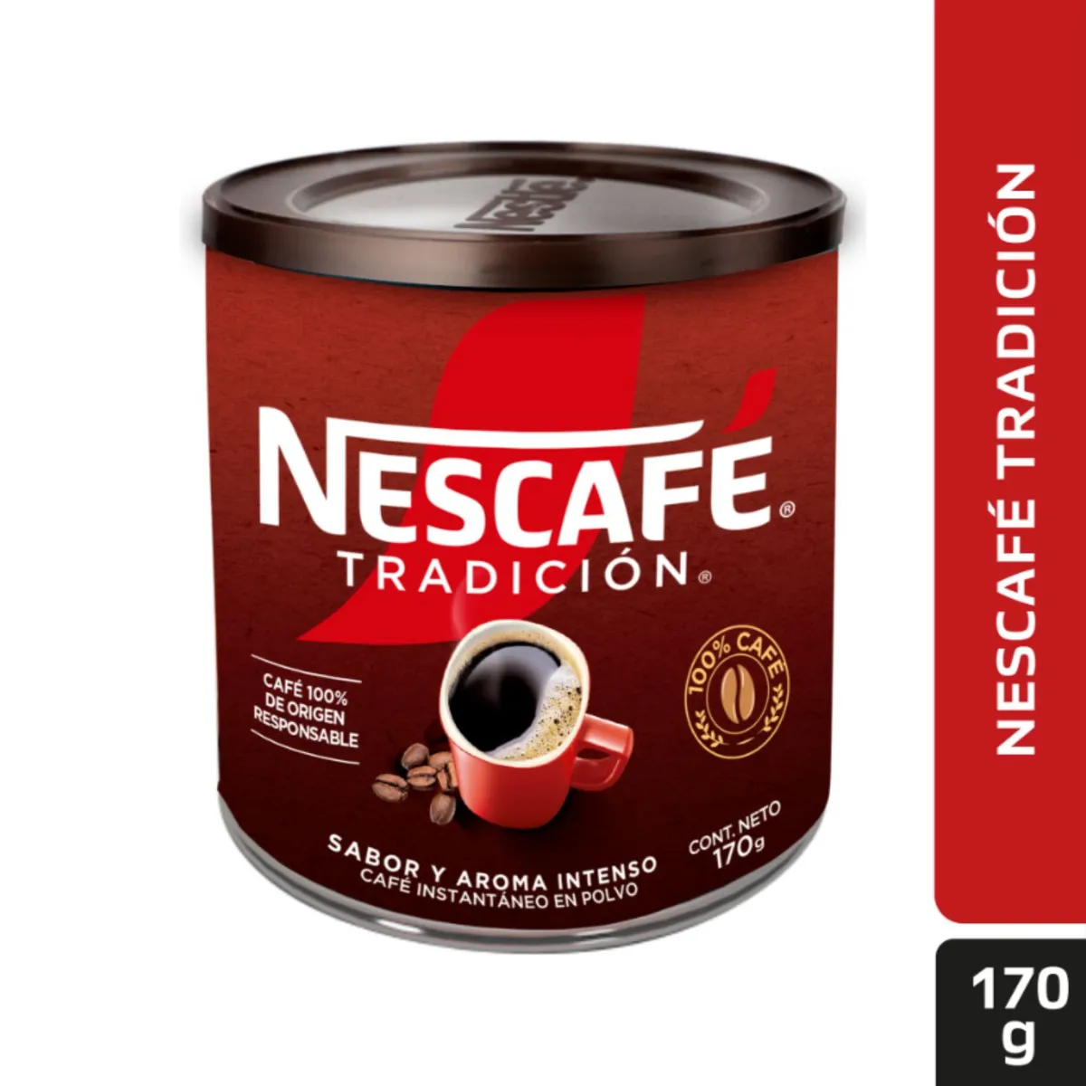NESCAFE - Café Instantáneo Nescafe Tradición Tarro 170 g