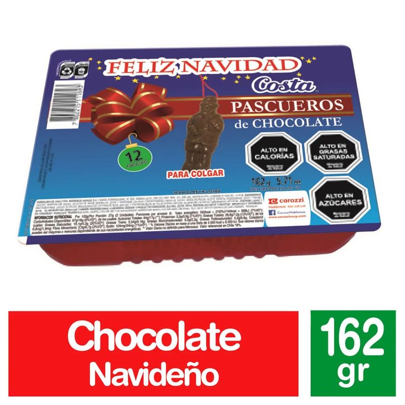 COSTA - Bandeja de Chocolates Viejos Pascueros Costa 162 g