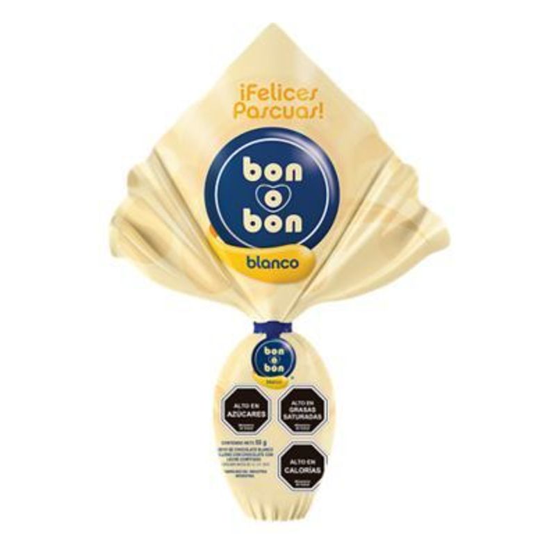ARCOR - HUEVO BON O BON CHOC. BLANCO PANUELO 55 GRS.