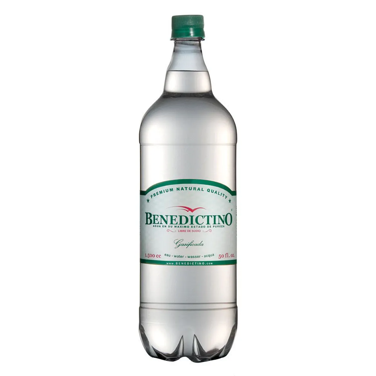 BENEDICTINO - Agua Purificada Con Gas Benedictino 1.5 L
