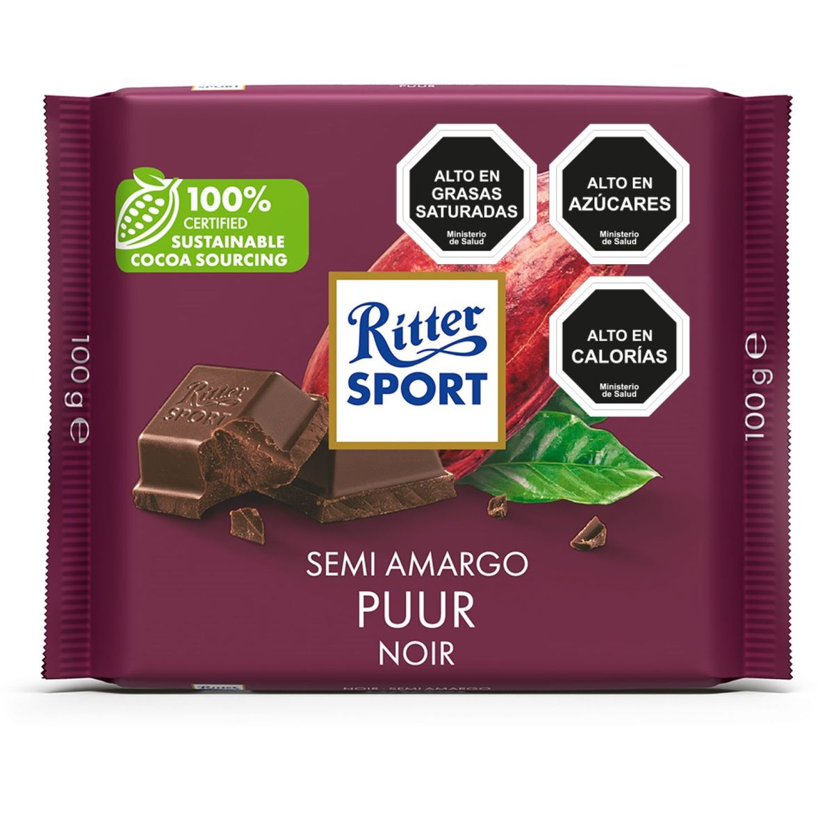 RITTER SPORT - Chocolate Barra