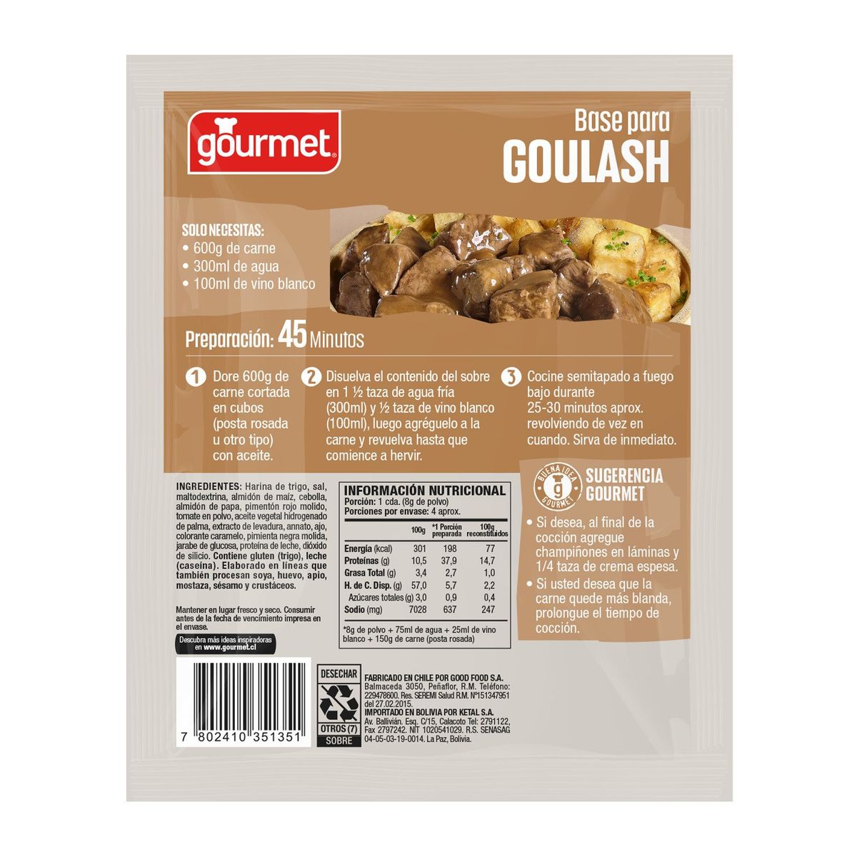 GOURMET - Base para Goulash