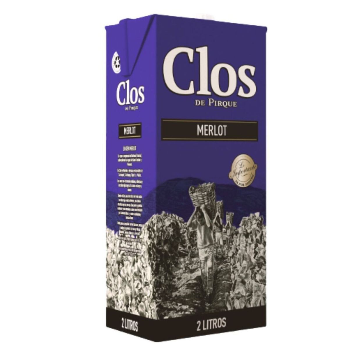 CLOS DE PIRQUE - Vino Tinto Merlot Clos De Pirque 14.5° 2000 cc