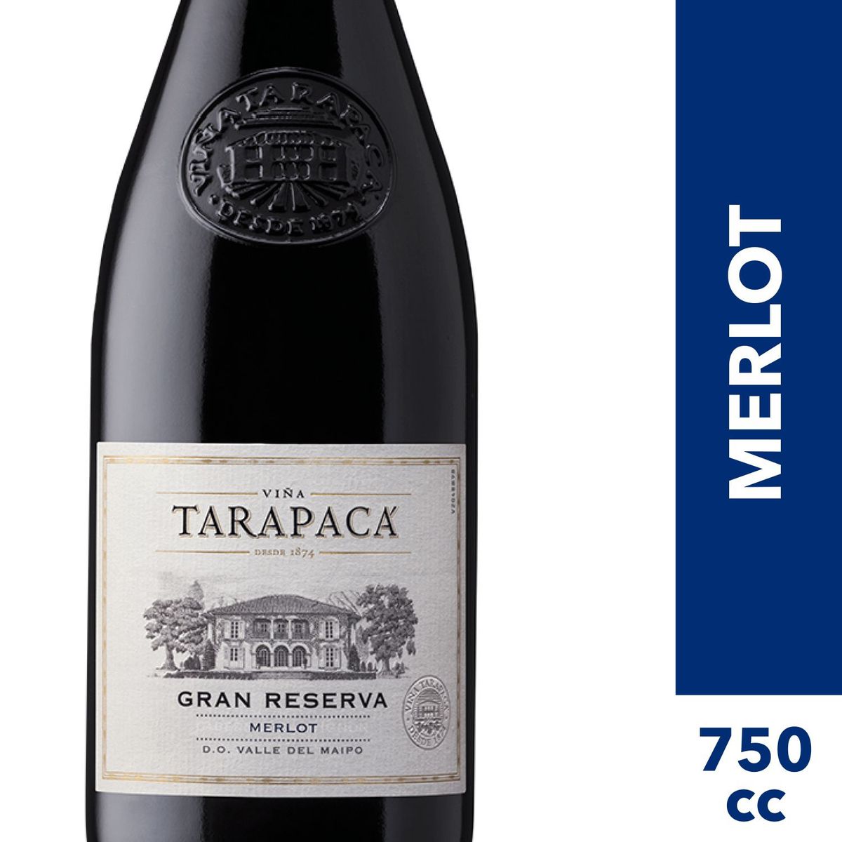 TARAPACA - Vino Tinto Merlot Tarapaca Gran Reserva 12.5° 750 cc