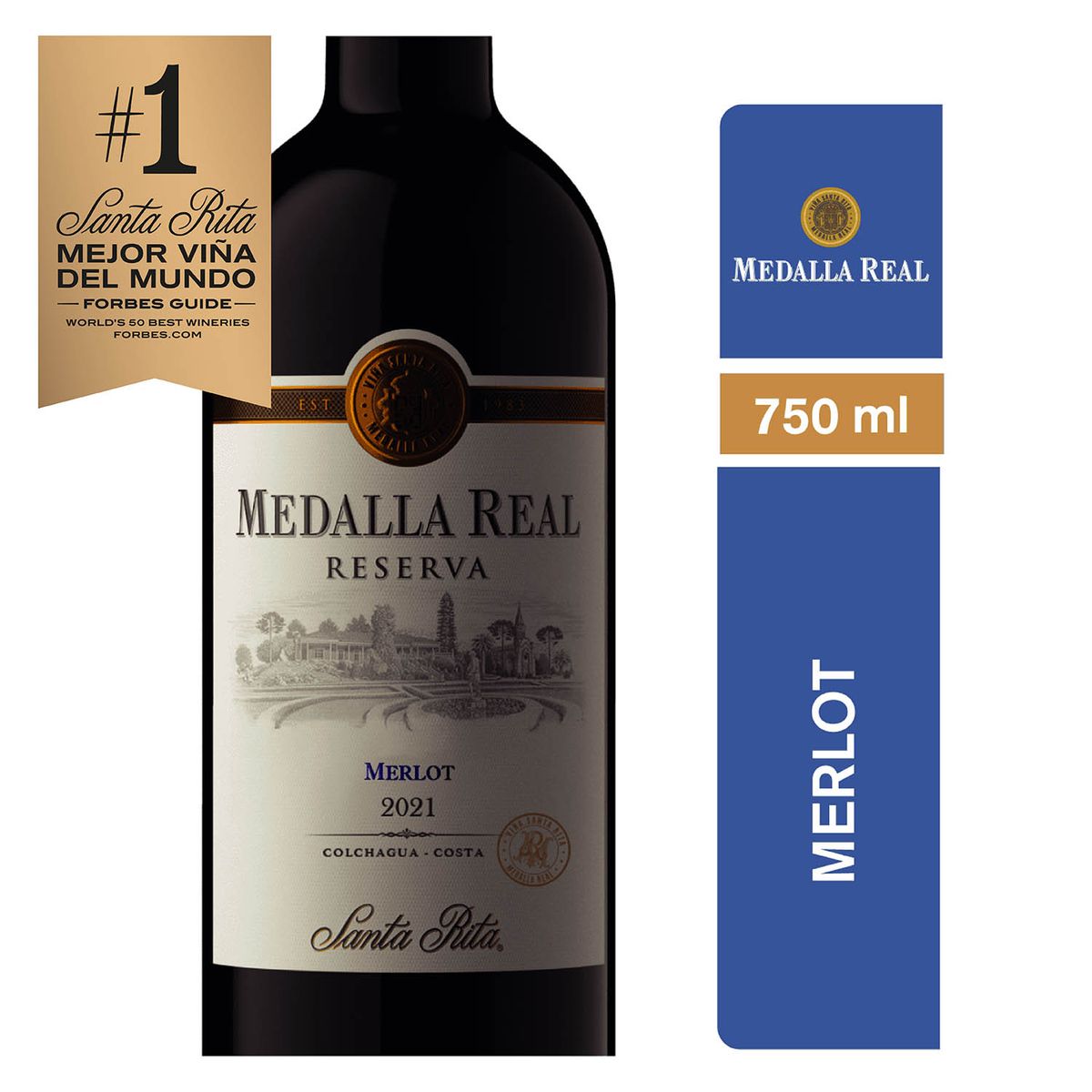MEDALLA REAL - Vino Tinto Merlot Reserva