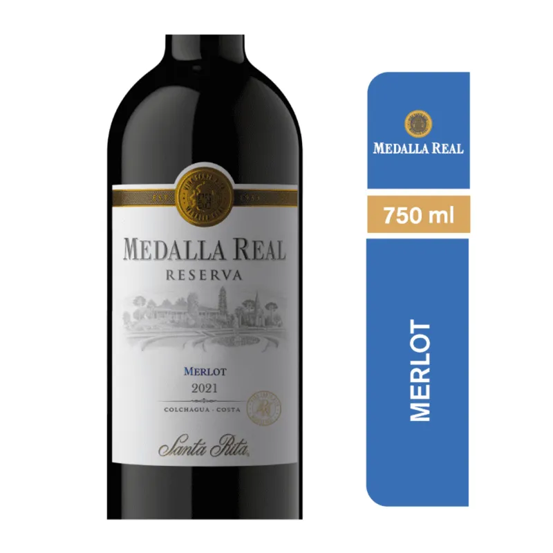 MEDALLA REAL - Vino Tinto Merlot Reserva