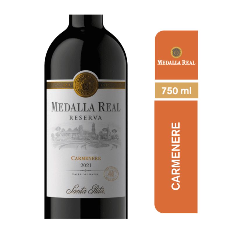 MEDALLA REAL - Vino Tinto Carmenere Medalla Real Reserva 13.5° 750 cc