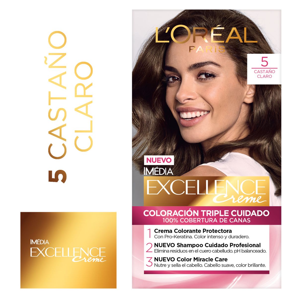 EXCELLENCE - Tintura Tono N° 5 Castaño