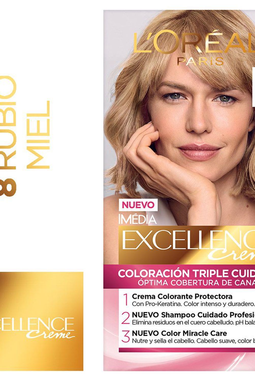 EXCELLENCE - Tintura Tono N° 8 Rubio Claro