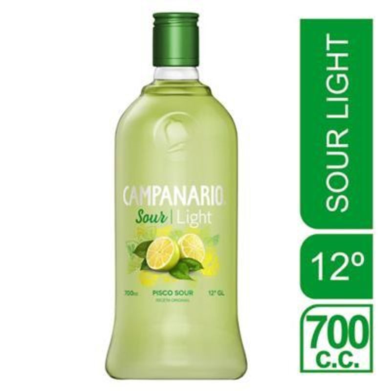 CAMPANARIO - PISCO CAMPANAR SOUR LIGHT 700 CC. 14G GL