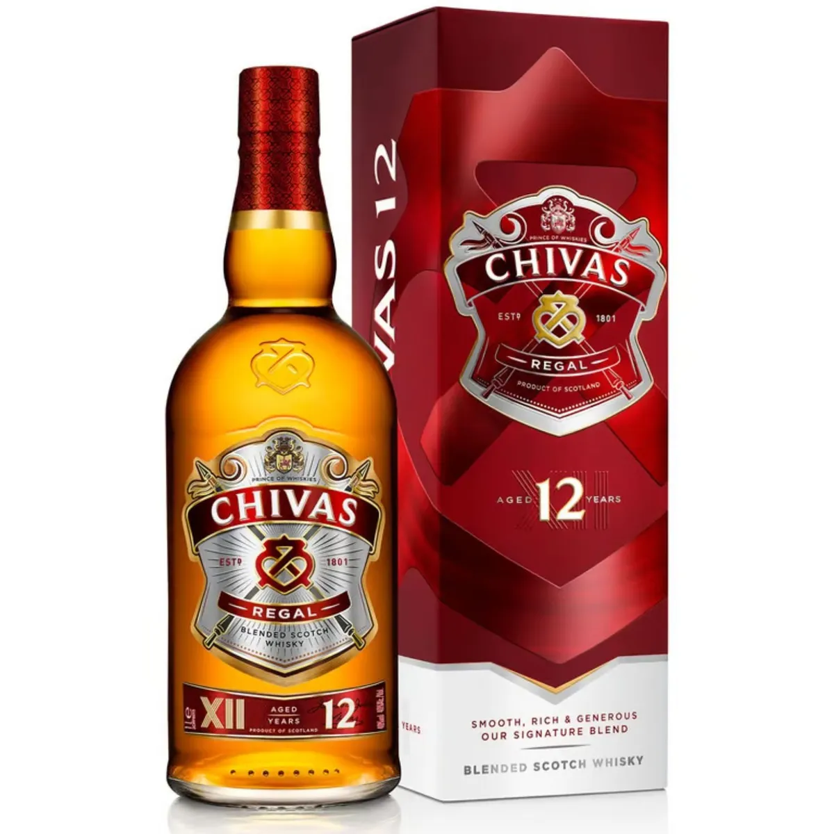 CHIVAS REGAL - Whisky 12 Años Tin Box 40°