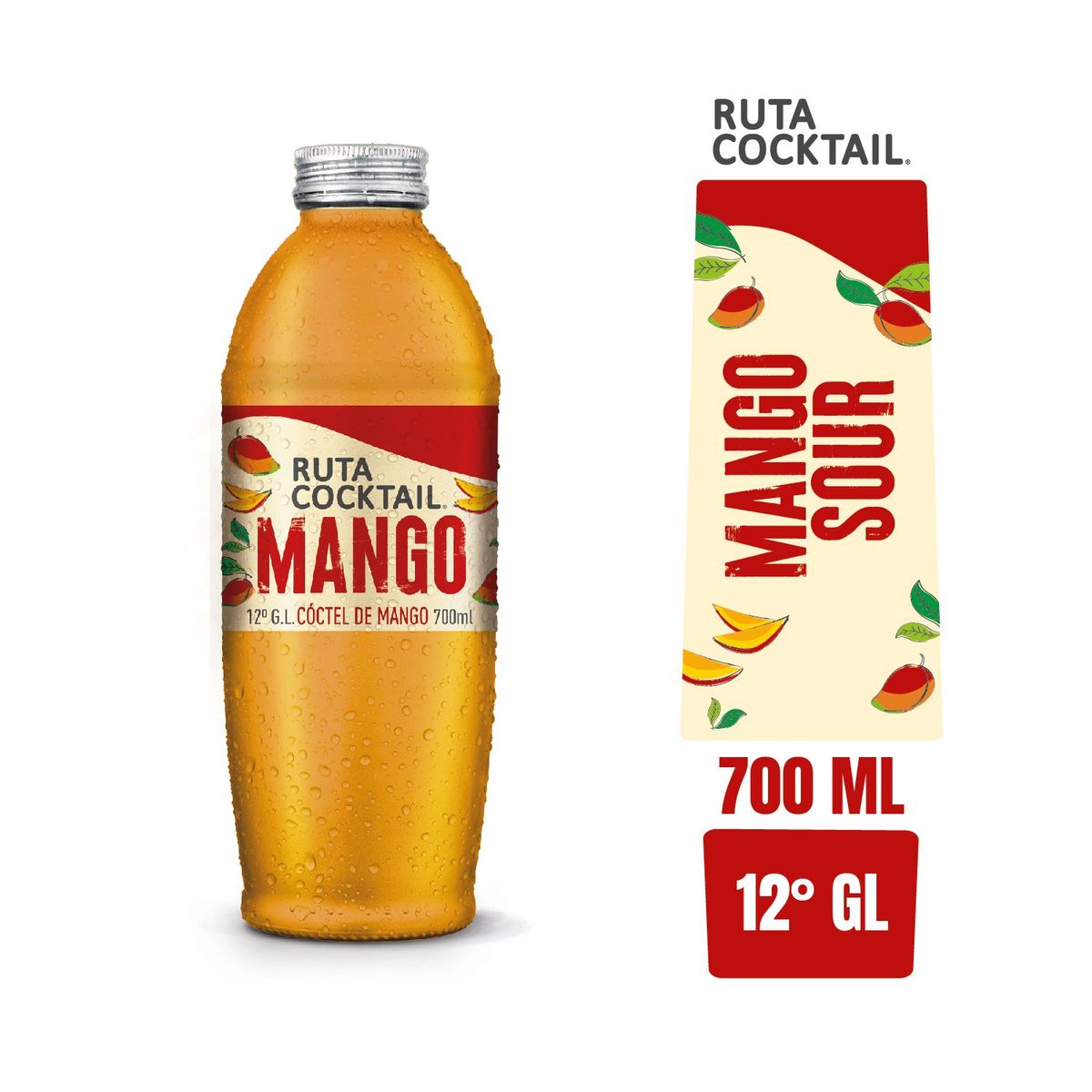 RUTA COCKTAIL - Cóctel Mango Sour Rutal Cocktail 12° 700 ml