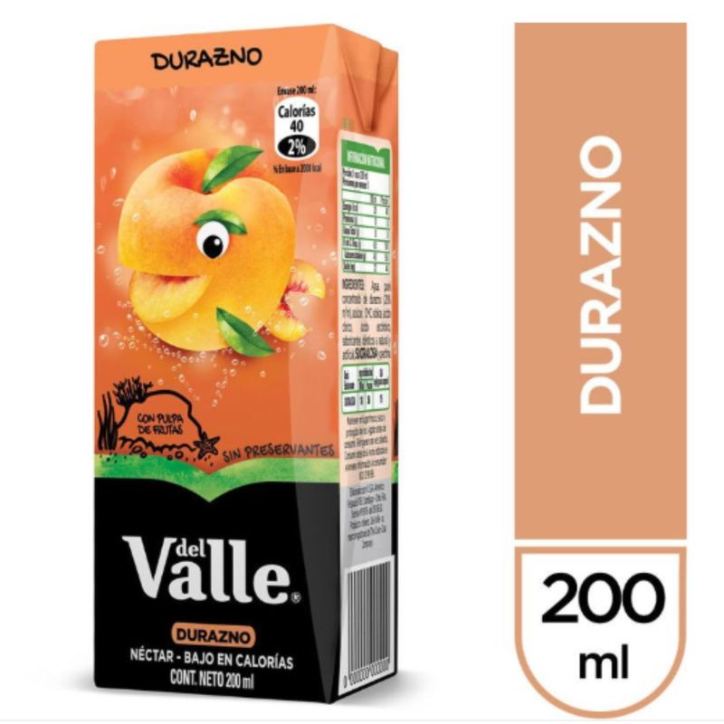 DEL VALLE - NECTAR ANDINA FRUT DURAZNO 200 CC