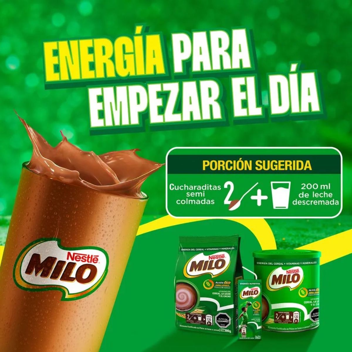 MILO - Saborizante en Polvo Chocolate Milo 1 Kg