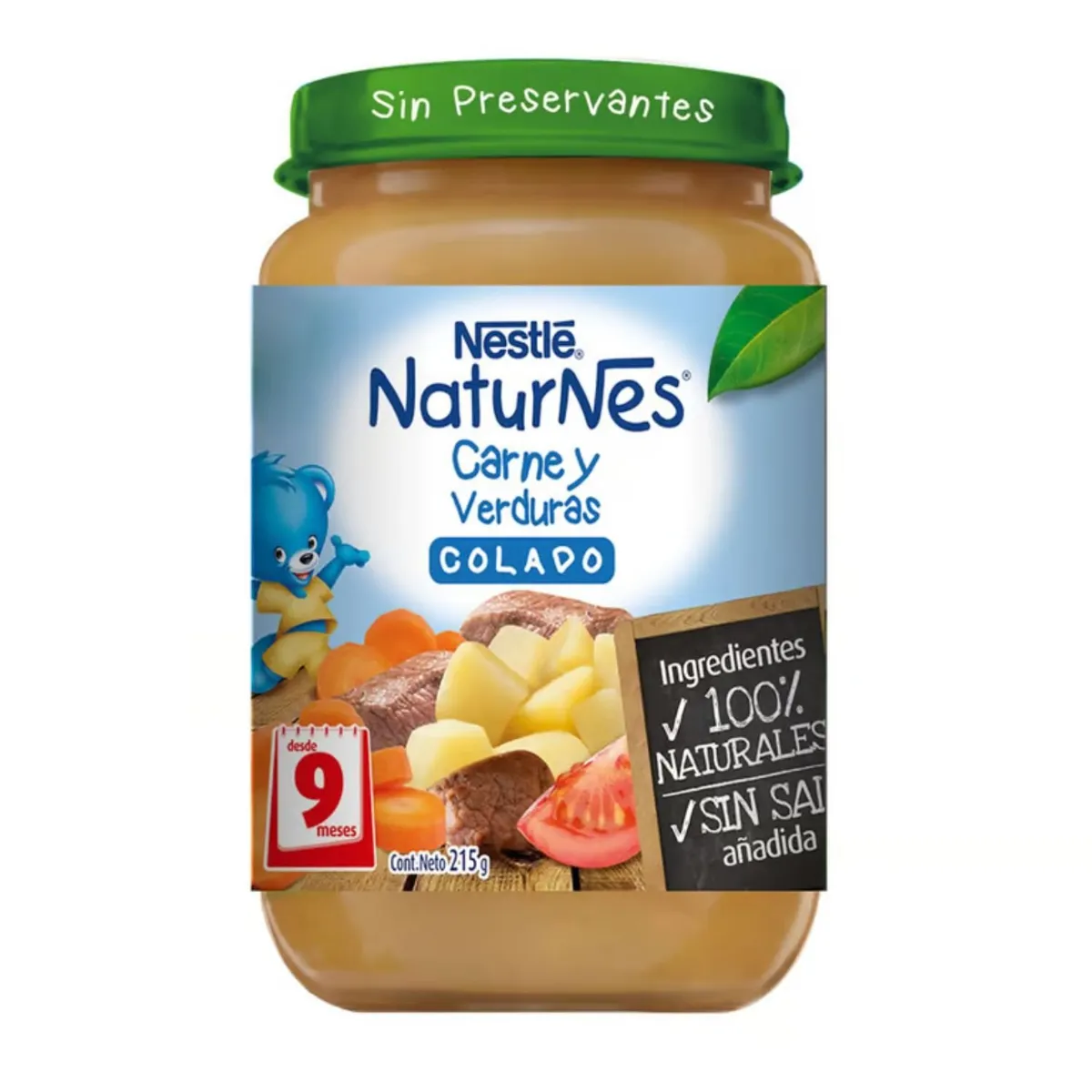 NESTLE - Colado Naturnes Carne y Verduras Nestle 215 g