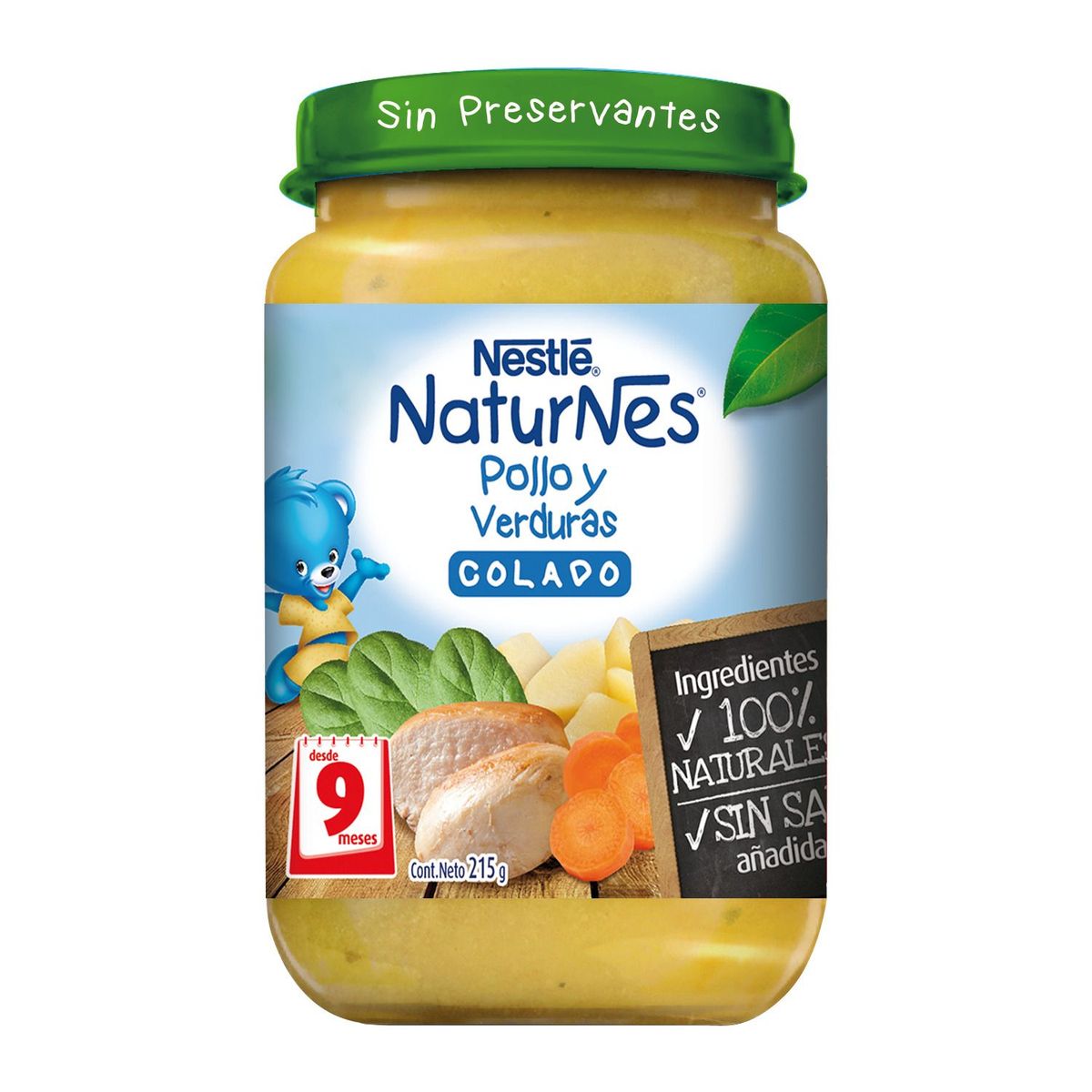 NESTLE - Colado Naturnes Pollo y Verduras Nestle 215 g