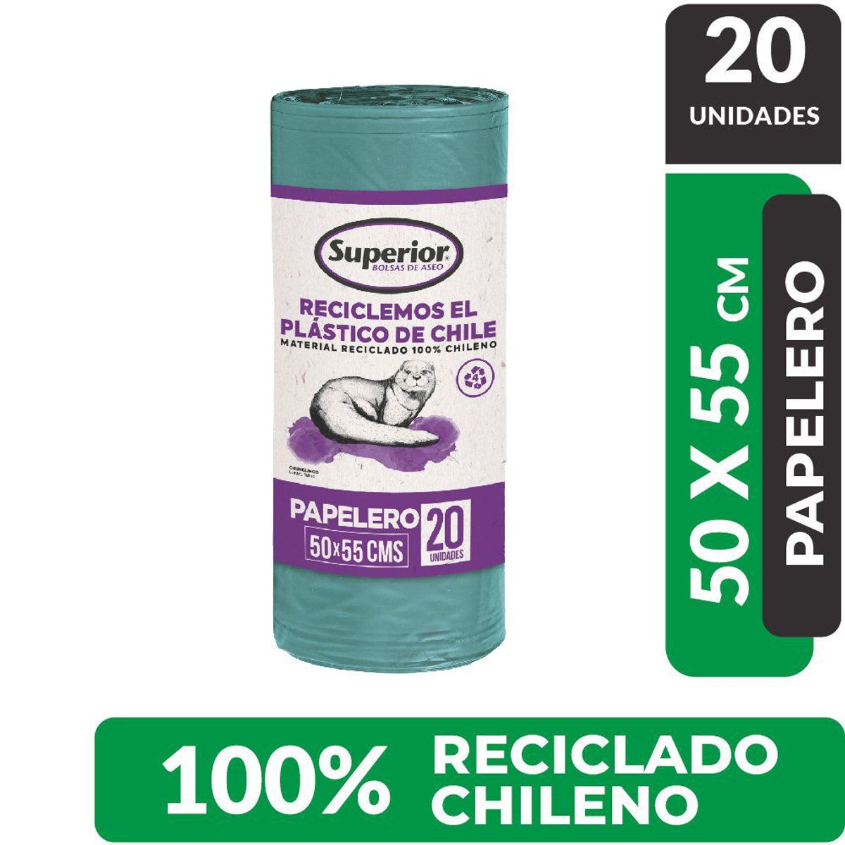 SUPERIOR - Bolsa de Basura Superior Chica 50 x 55 cms