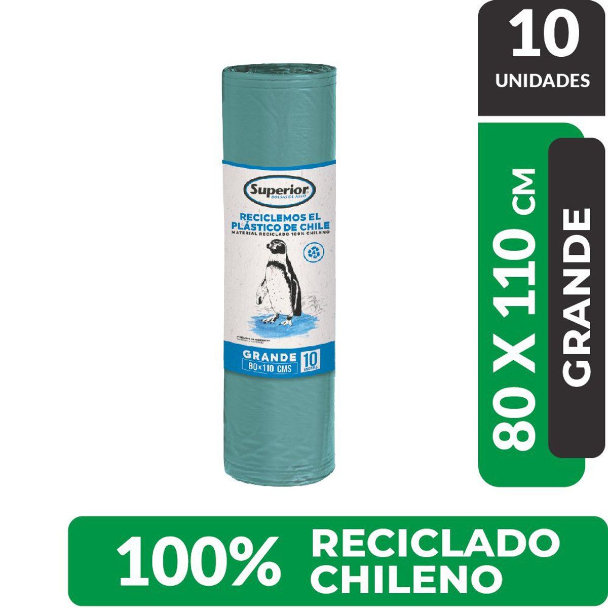 SUPERIOR - Bolsa de Basura Superior Grande 80 x 110 cms