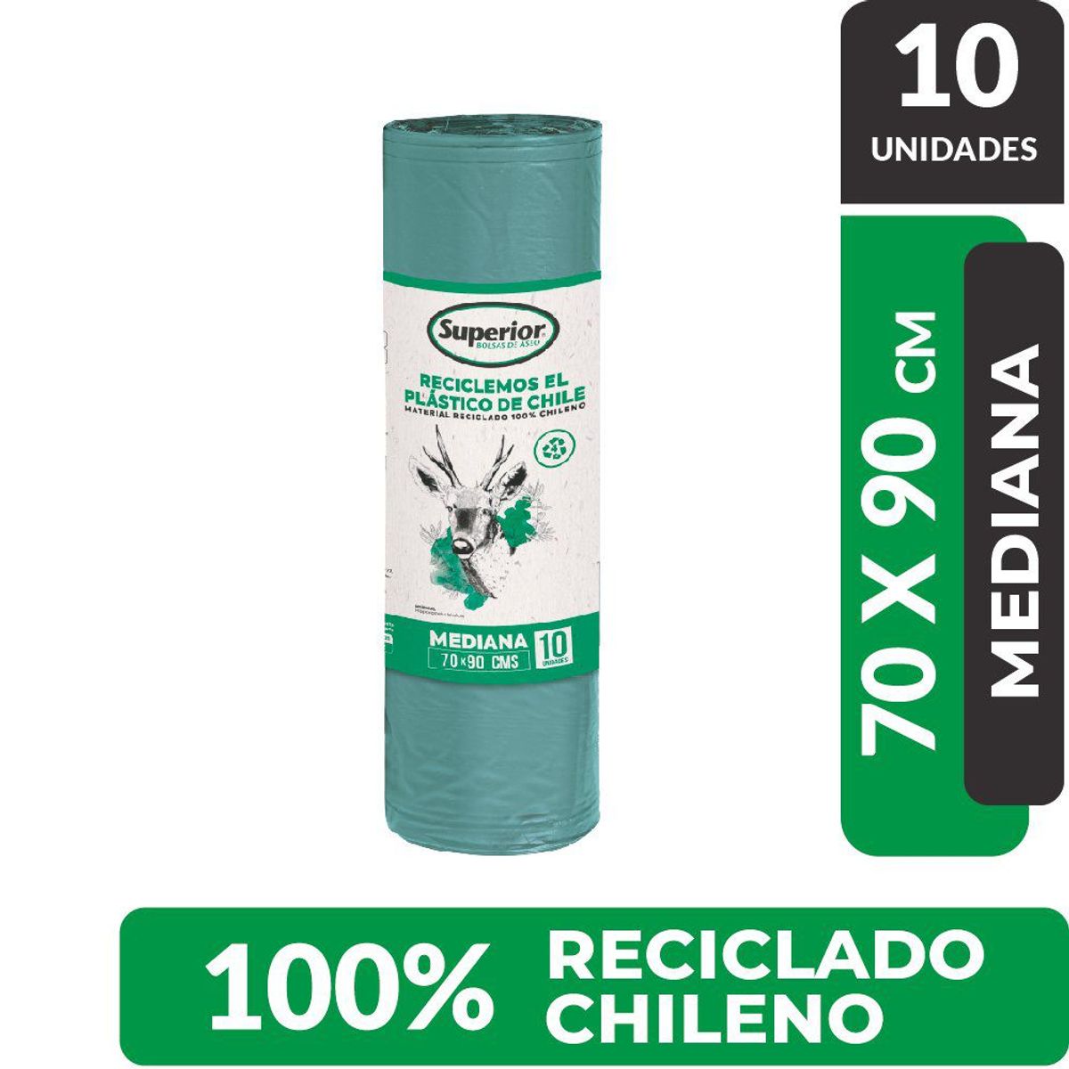 SUPERIOR - Bolsa de Basura Superior Mediana 70 x 90 cms