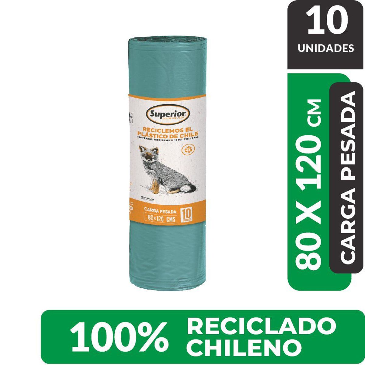 SUPERIOR - Bolsa de Basura Superior Grande 80 x 120 cms