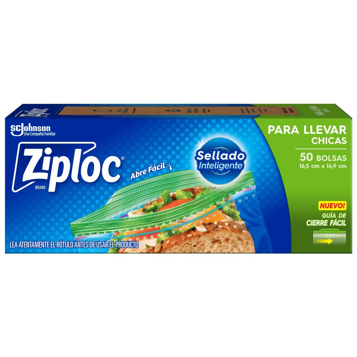 ZIPLOC - Bolsas Chicas Ziploc para Llevar 50 Un