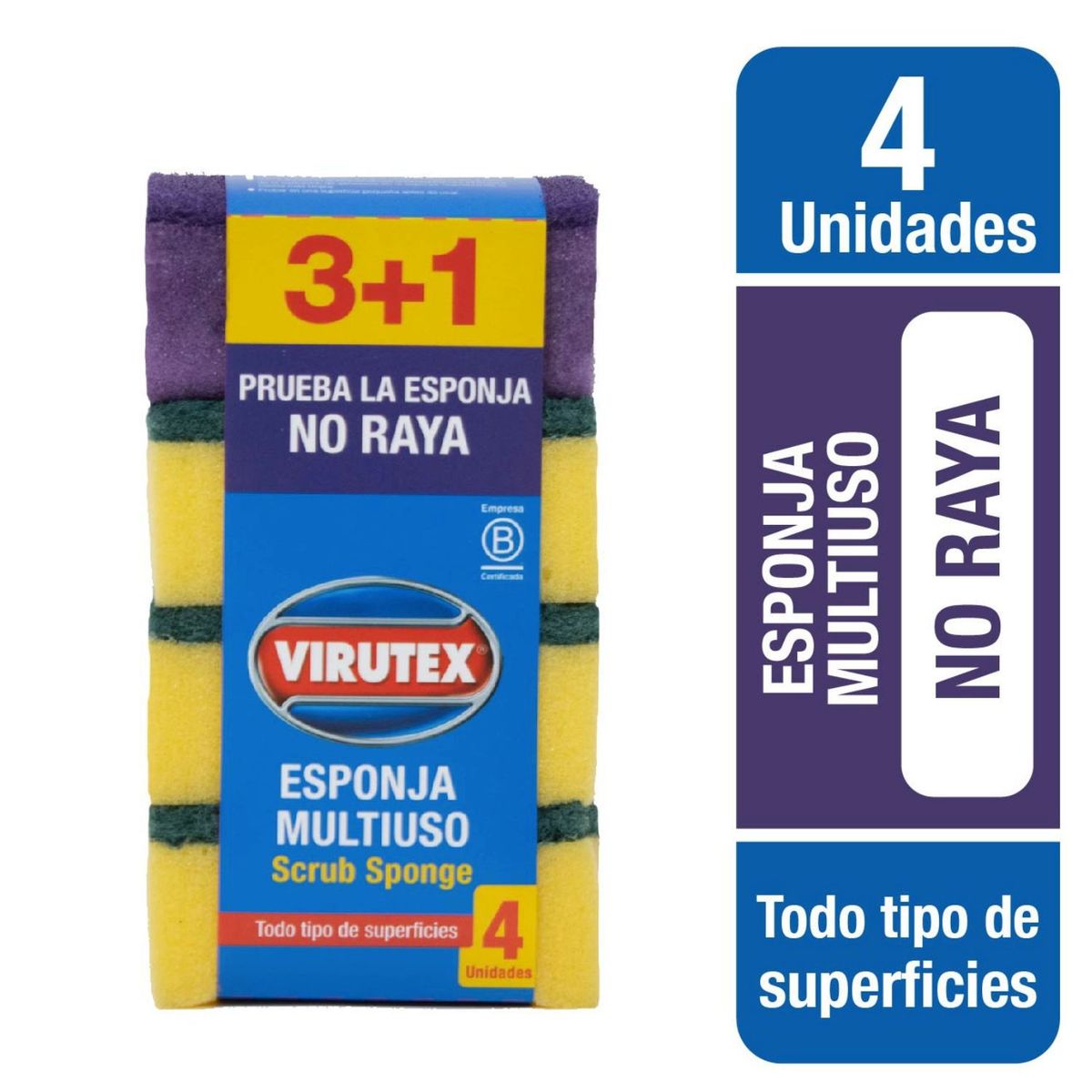 VIRUTEX - Esponja Lisa Virutex 4 Un