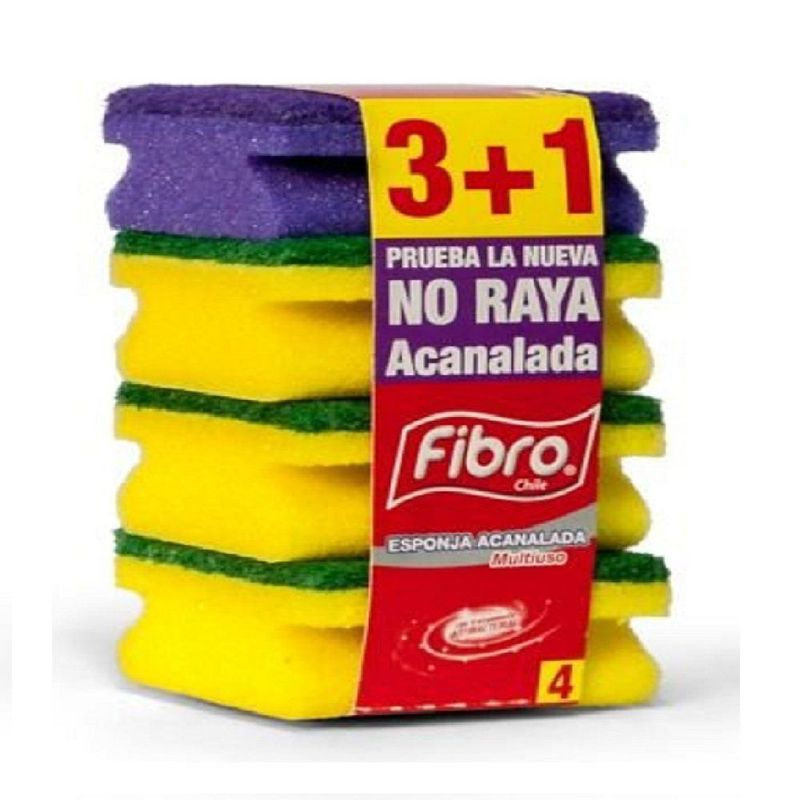 FIBRO - Esponja Acanalada Fibro 3 Un