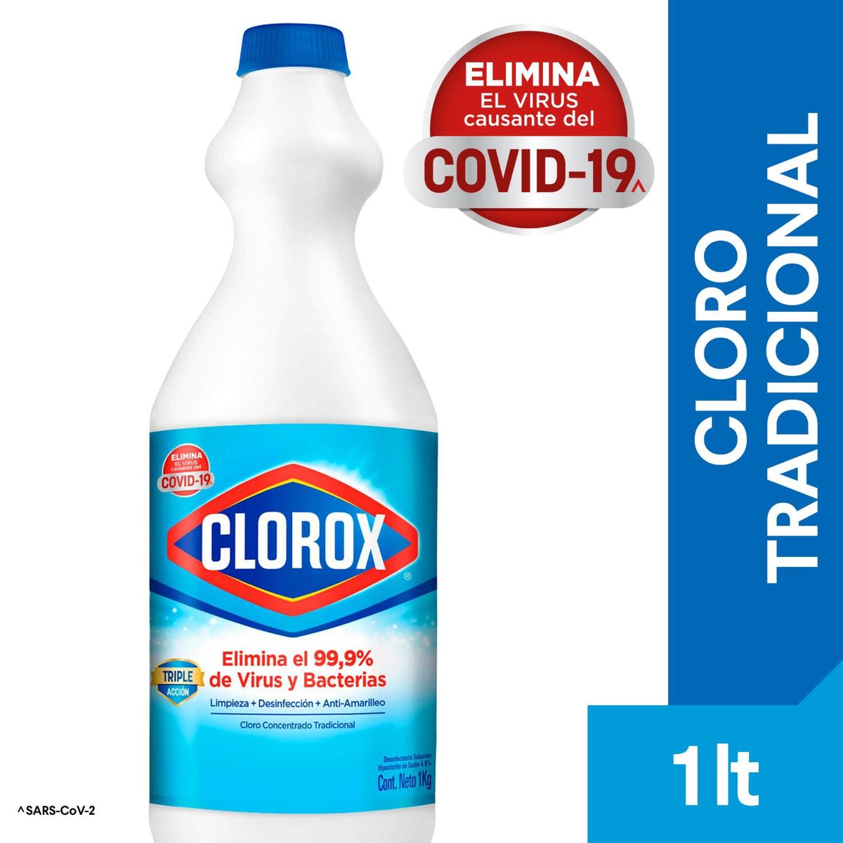 CLOROX - Cloro Clorox Tradicional Botella 1 Lt
