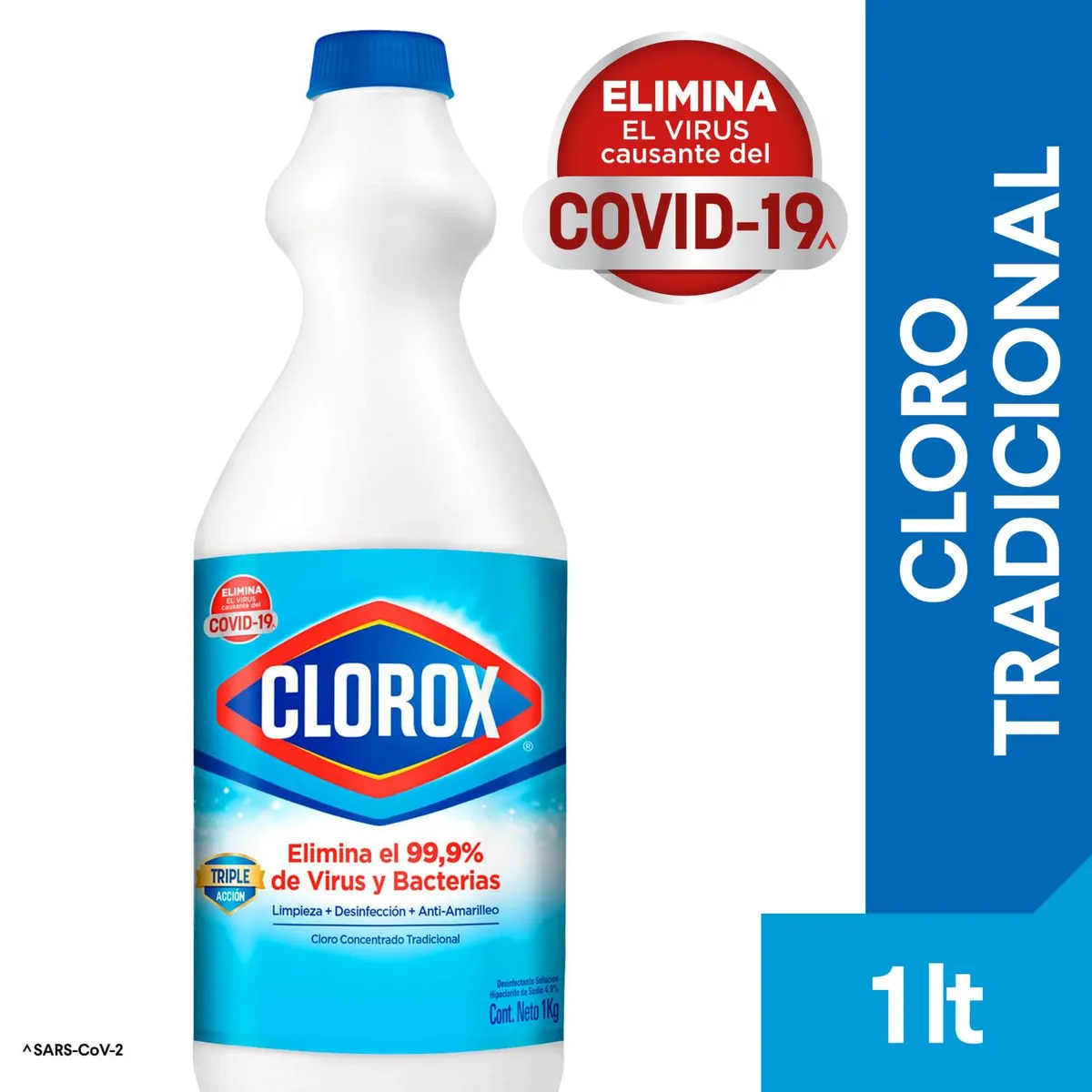 CLOROX - Cloro Clorox Tradicional Botella 1 Lt