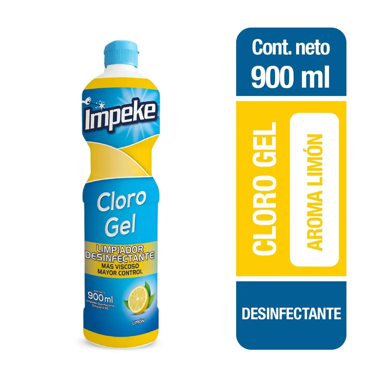 IMPEKE - Cloro Gel Impeke Aroma Limón  900 ml