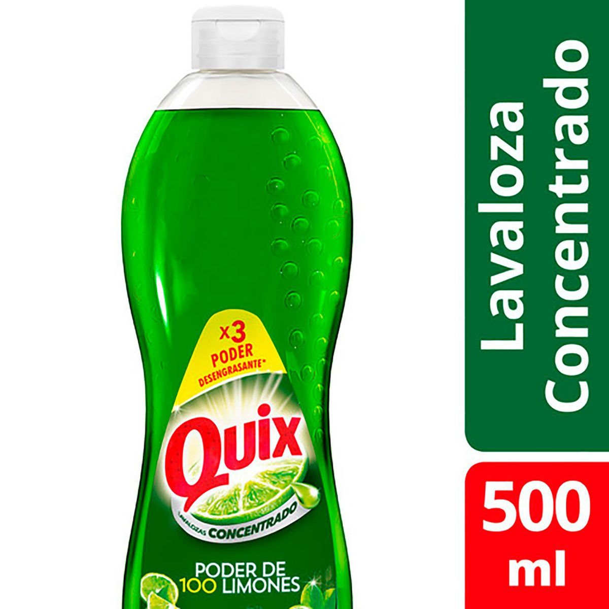 QUIX - Lavaloza Quix Concentrado Botella Aroma Limón 500 ml