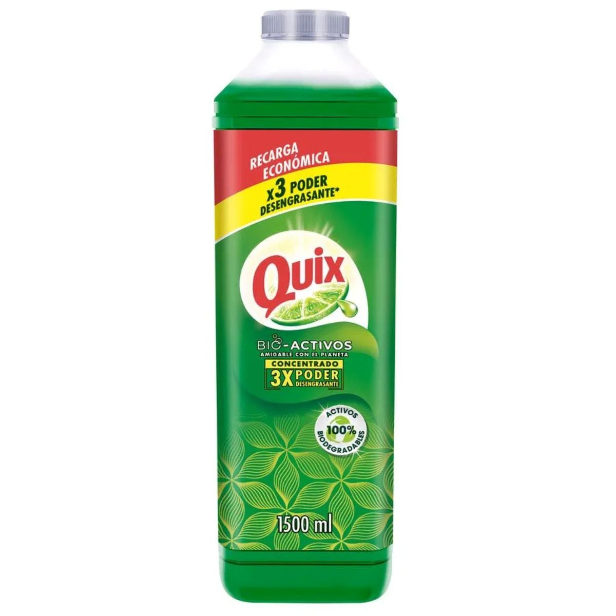 QUIX - Recarga Lavalozas Concentrado Aroma Limón Quix 1.5 lt