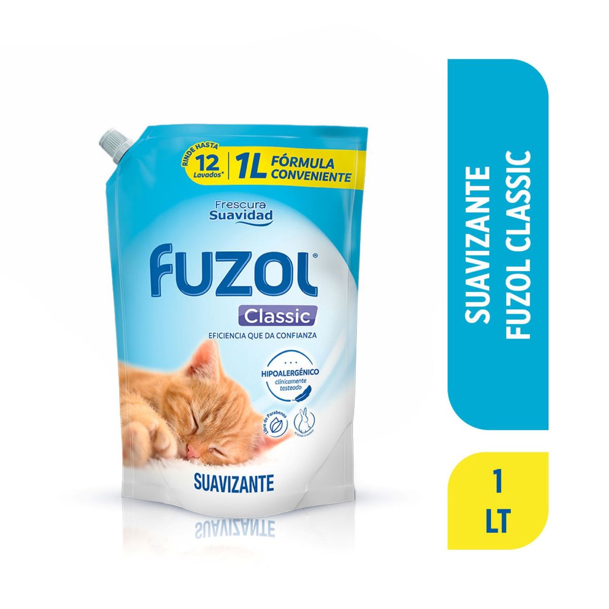 FUZOL - Suavizante Hipoalergénico Clásico Fuzol 1 lt