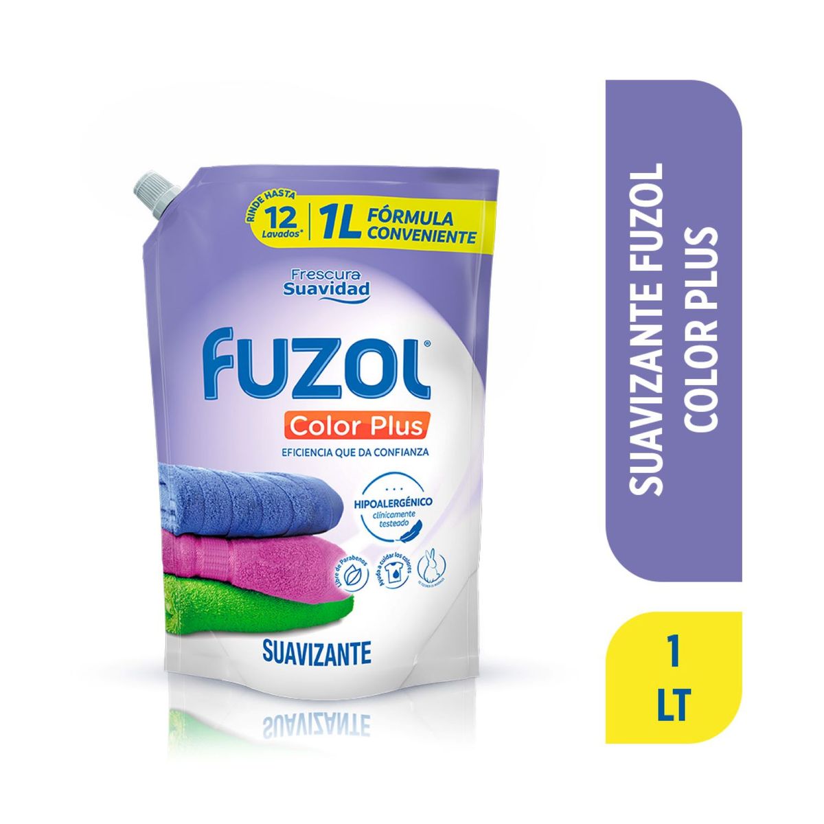 FUZOL - Suavizante Hipoalergénico Color Plus Fuzol 1 lt