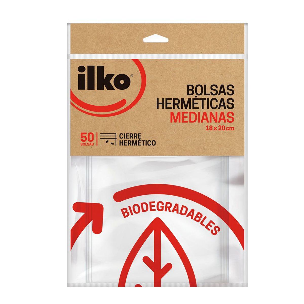 ILKO - Bolsa Hermética Con Cierre Mediana