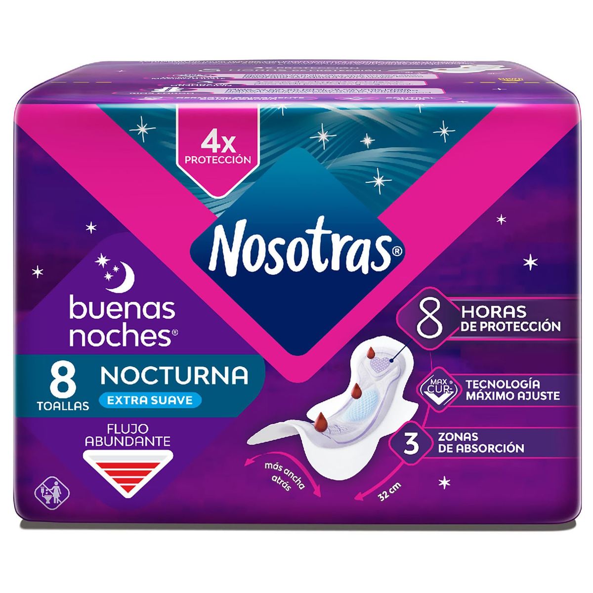 NOSOTRAS - Toalla Higiénica Nocturna Normal