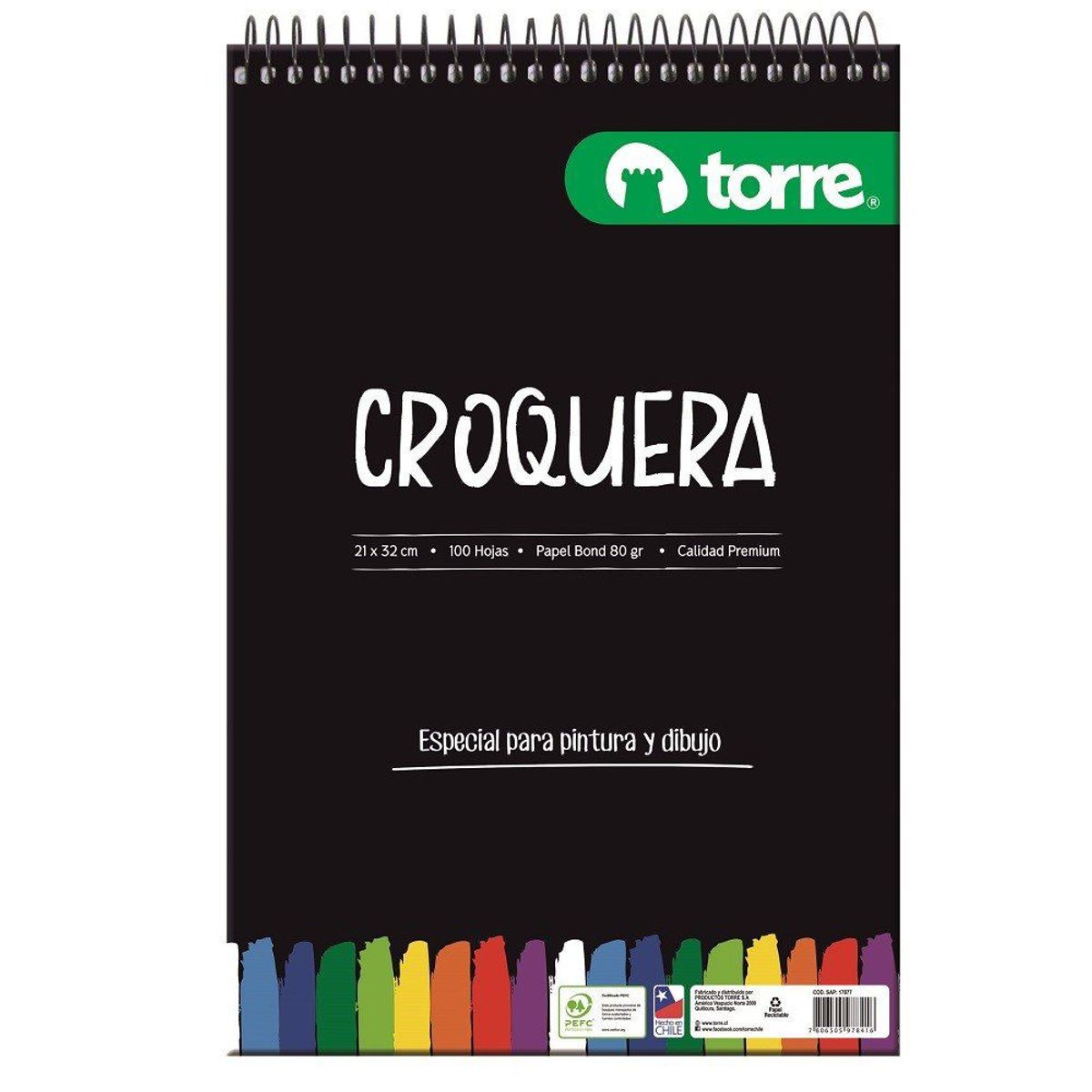 TORRE - Croquera Imagia 21x32 100 Hojas