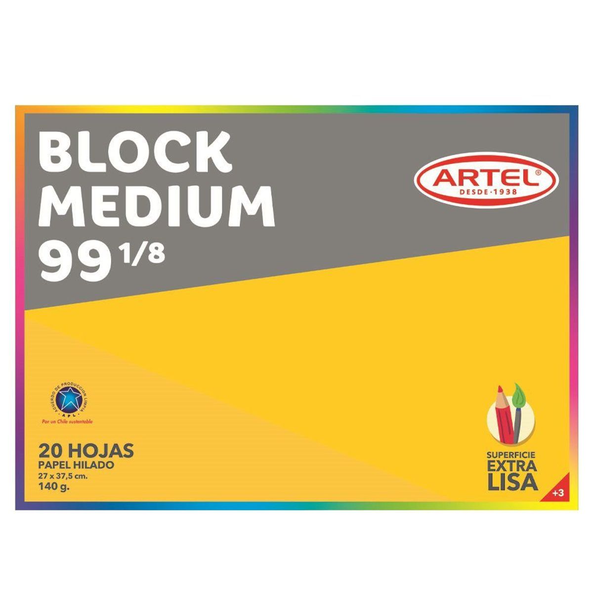 ARTEL - Block Medium 99 1/8 20 Hojas
