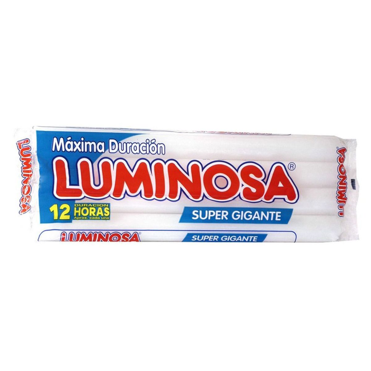 LUMINOSA - Pack Velas Luminosas Super Gigante 4 Un