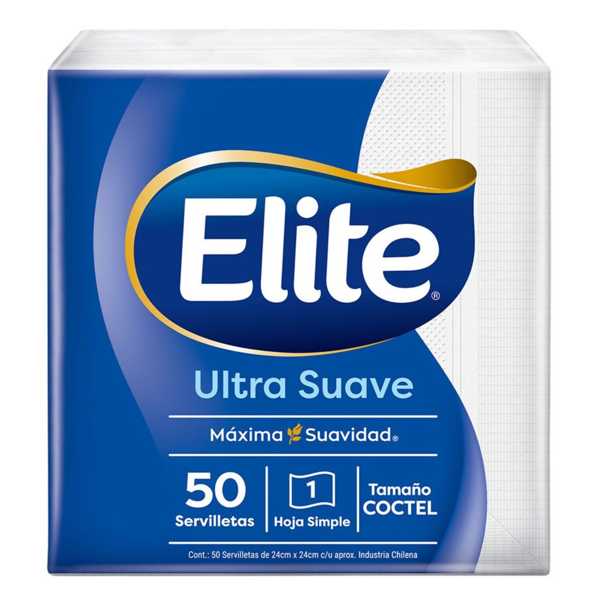 ELITE - Servilletas de Papel Coctel Blanca