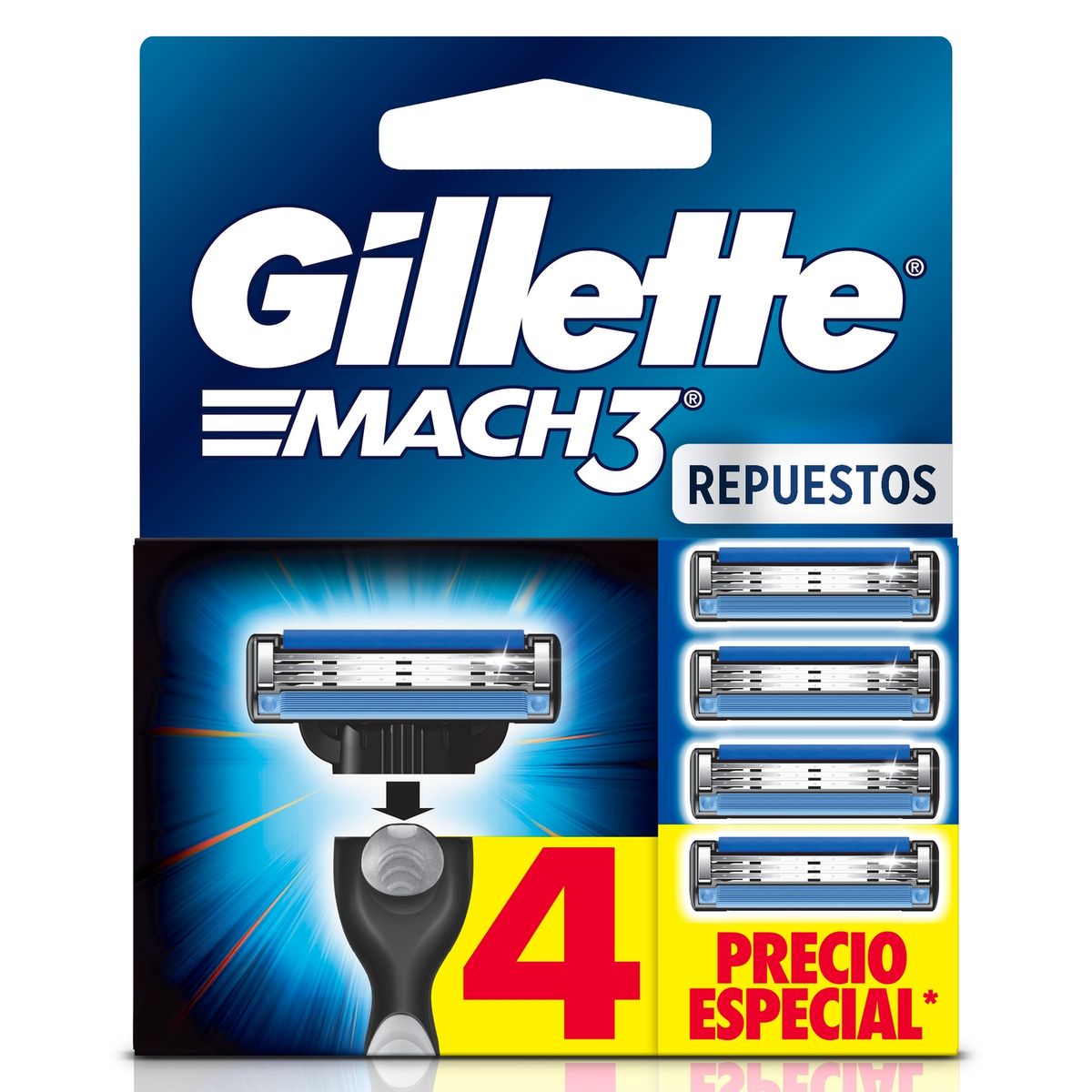 GILLETTE - Repuesto Máquina Afeitar Match3 Gillette 4 un