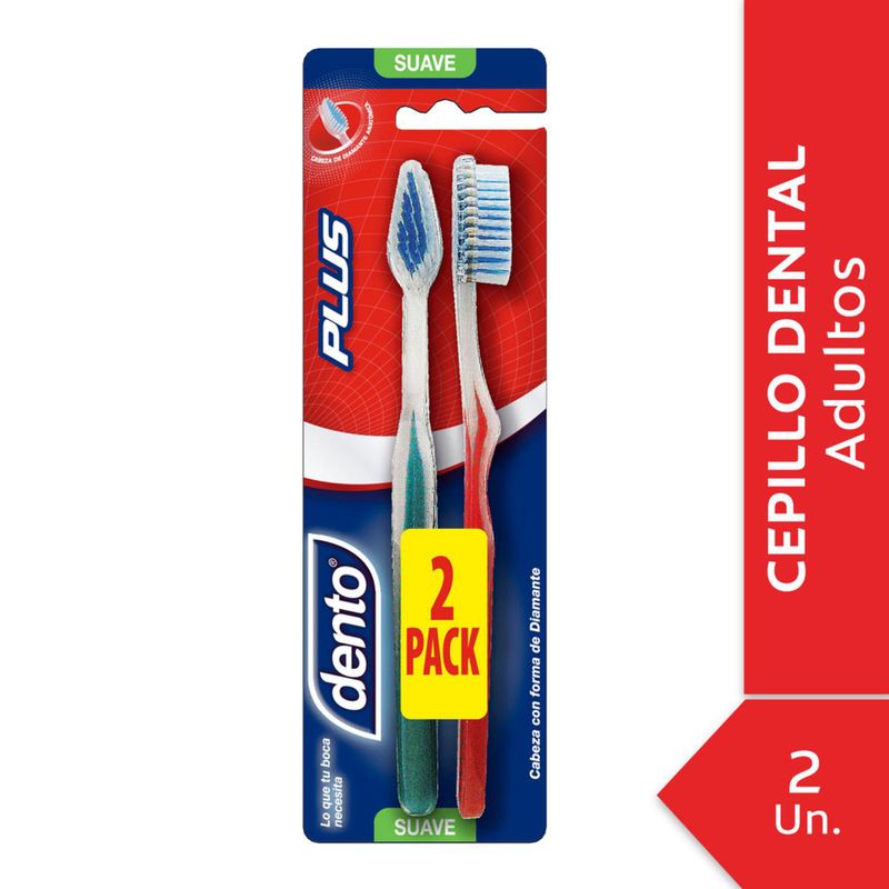 DENTO - Cepillo de Dientes Dento Plus Suave 2 Un