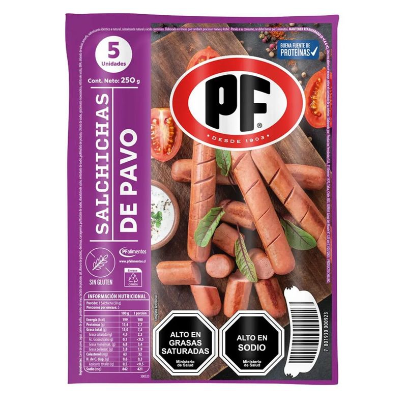 PF - Salchicha de Pavo PF 5 Un