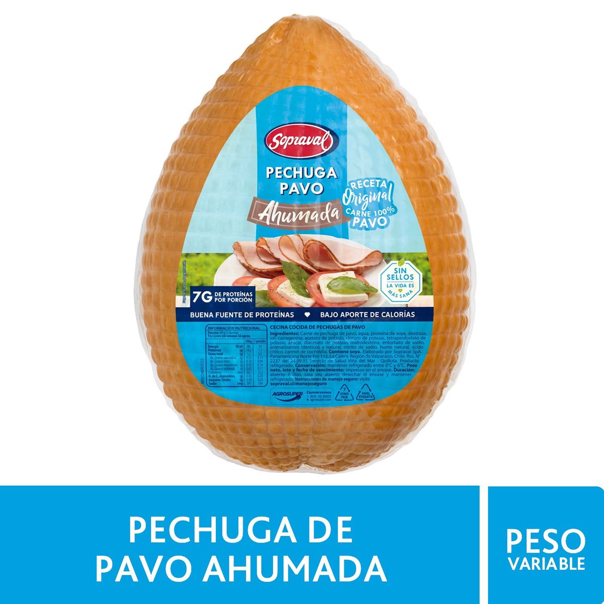 SOPRAVAL - Pechuga Pavo Ahumada Sopraval a Granel